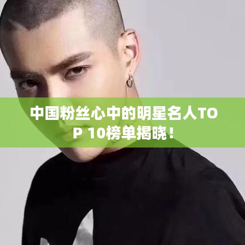中國粉絲心中的明星名人TOP 10榜單揭曉！