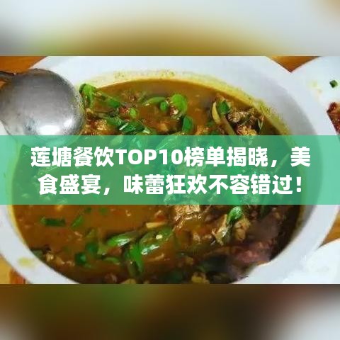 蓮塘餐飲TOP10榜單揭曉，美食盛宴，味蕾狂歡不容錯過！