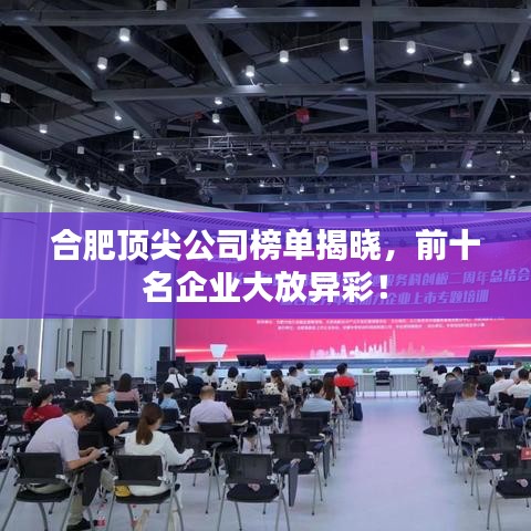 合肥頂尖公司榜單揭曉，前十名企業(yè)大放異彩！