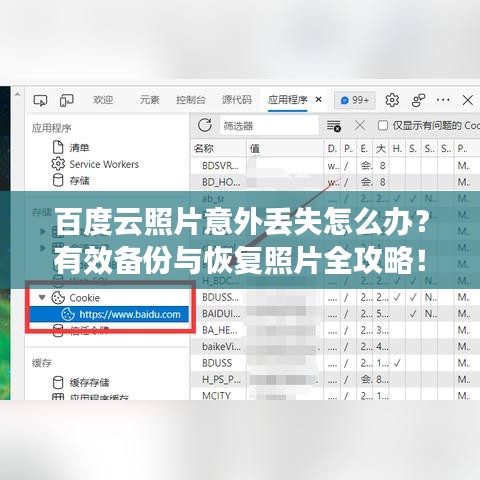 百度云照片意外丟失怎么辦？有效備份與恢復(fù)照片全攻略！