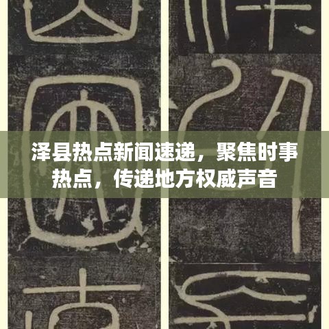 澤縣熱點新聞速遞，聚焦時事熱點，傳遞地方權(quán)威聲音